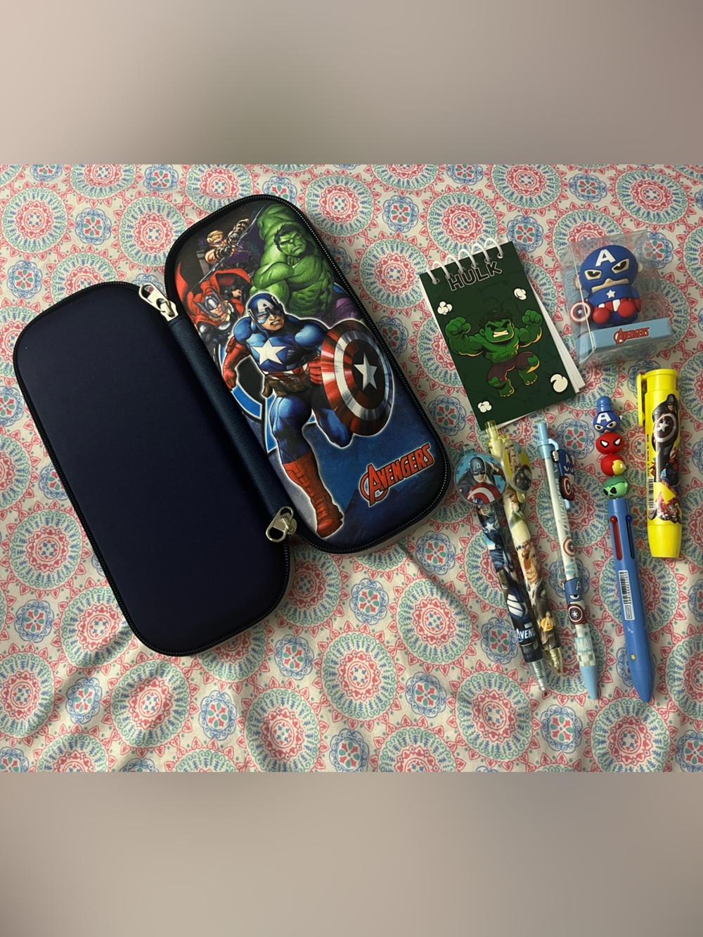 Superheroes Pencil Case & Stationery Set - Pick your own characters/theme